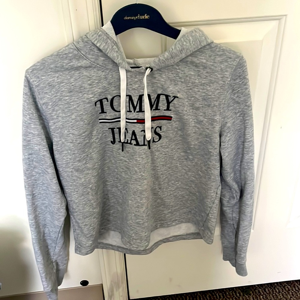 Tommy Hilfiger sweatshirt hoodie with hood, belly shirt hoodie